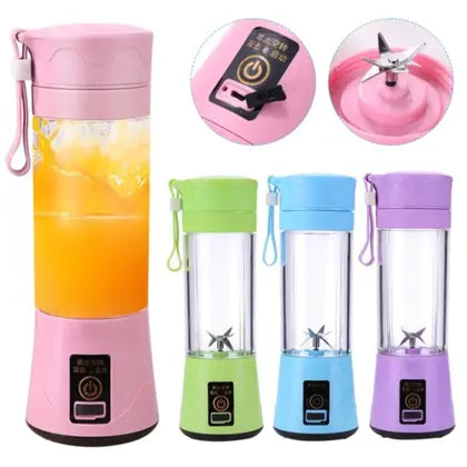 Batidora portátil compacta y recargable de 380 ml.
